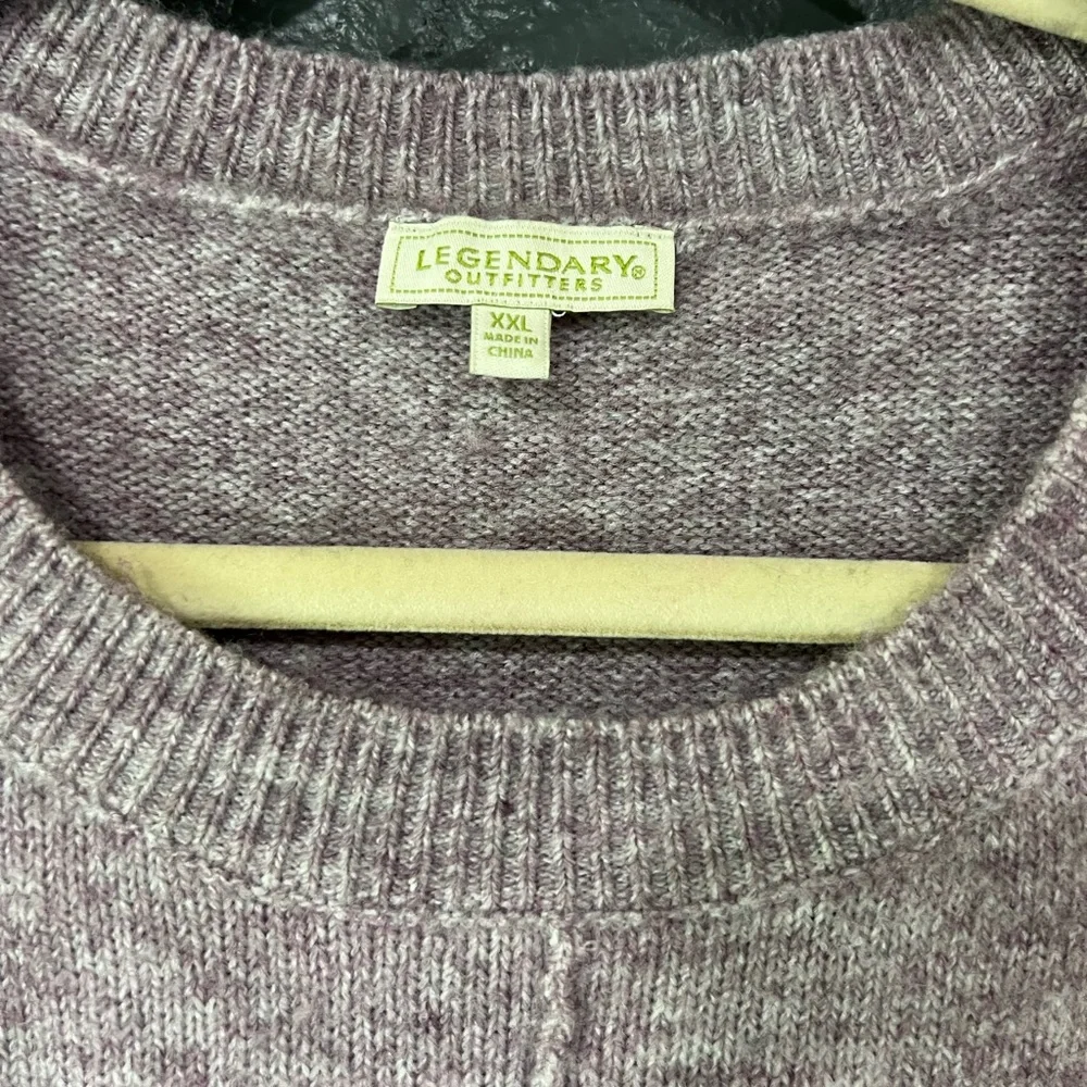 Women's Heathered Purple Sweater - Picture 2 of 5